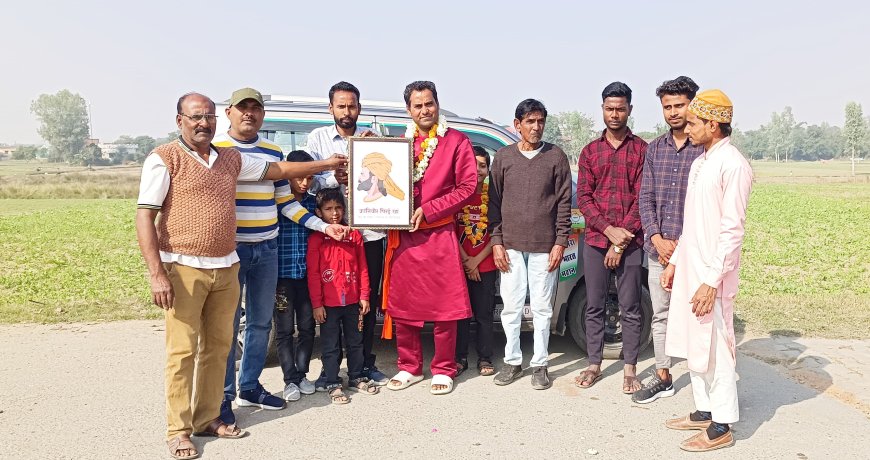 जानें... क्रांतिवीरों को श्रद्धांजलि देने कहाँ पहुंचे राधा गोविंद छीपा..."भारत यात्रा"