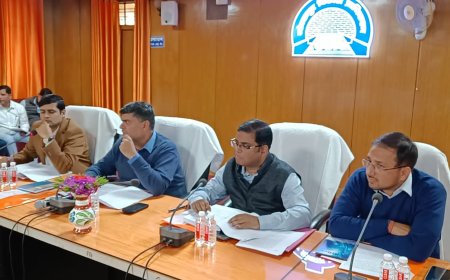 विकास प्राधिकरण सभागार में डीएम ने की बैठक