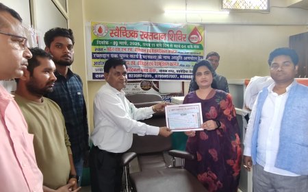 स्वैच्छिक शिविर में 20 ने किया रक्तदान