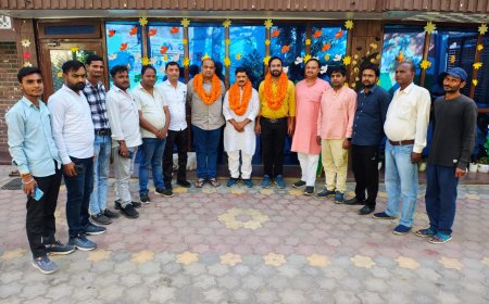 छात्र युवा दल ने किया रेडक्रास के नवनिर्वाचित पदाधिकरियों का सम्मान