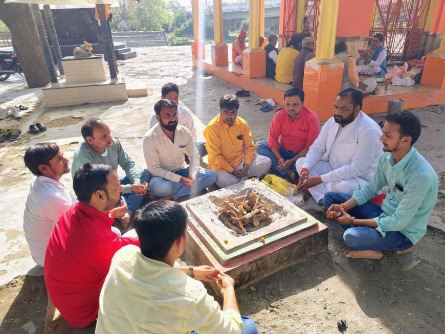 सवर्ण सेना प्रमुख के स्वास्थ्य के लिए हुआ हवन