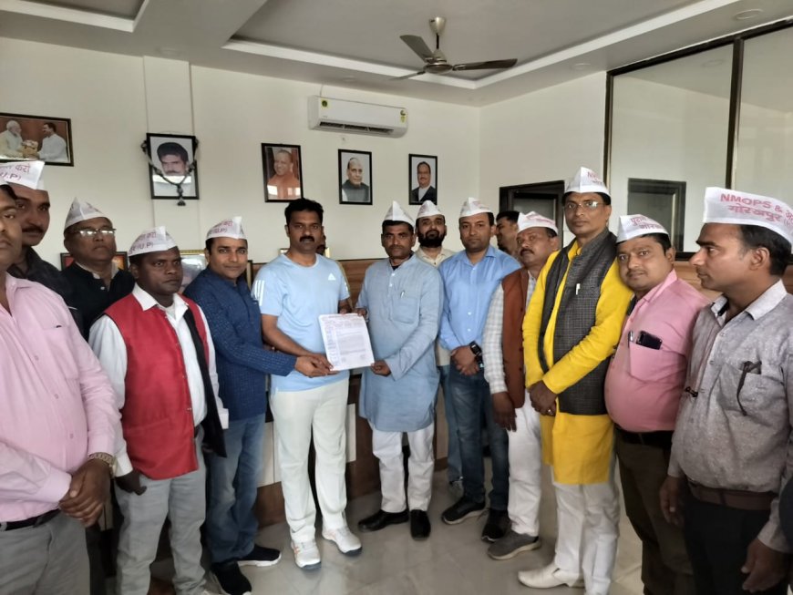 पुरानी पेंशन बहाली के लिए अटेवा ने कैबिनेट मंत्री व सांसद को सौंपा ज्ञापन