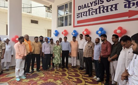 फीता काटकर किया 23 बेड के डायलिसिस सेंटर की शुरुआत