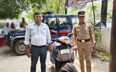 पुलिस ने जब्त किया गैंगस्टर की स्कूटी