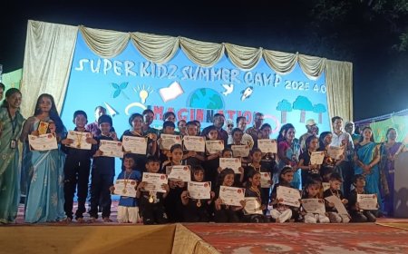 हैप्पी एंडिंग सांग के साथ हुआ सुपरकिंड्ज एवं स्वामी विवेकानंद पब्लिक स्कूल के समर कैम्प 4.0 का समापन