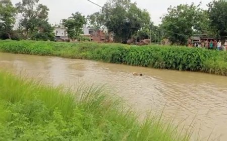 नहर में उतराते मिली अर्धनग्न महिला का शव,जांच में जुटी पुलिस
