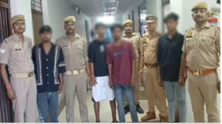 चोरी की बाइक के साथ चार शातिर चोर गिरफ्तार,बाइक भी बरामद