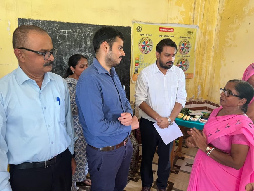 मुख्य  विकास अधिकारी ने संभव अभियान क्रियान्वन का किया निरीक्षण