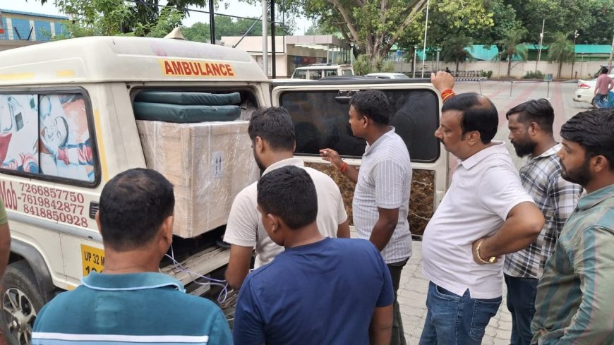 साउथ अफ्रीका से घर पहुंचा मृत युवक का पार्थिव शरीर