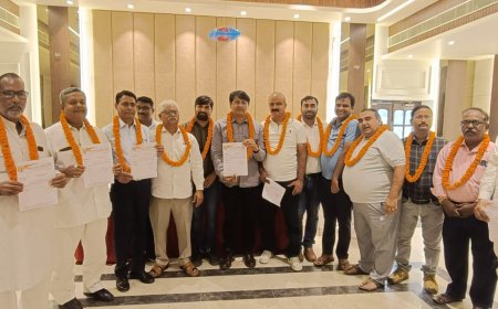 अध्यक्ष,उपाध्यक्ष व मंत्री/सचिव समेत कार्यकारिणी सदस्य निर्विरोध निर्वाचित