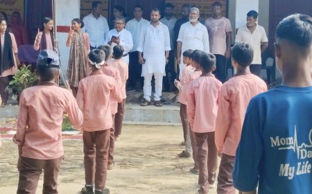 बक्सर में धूमधाम से मनाया गया 79 वां स्वतंत्रता दिवस, ग्राम प्रधान ने किया ध्वजारोहण