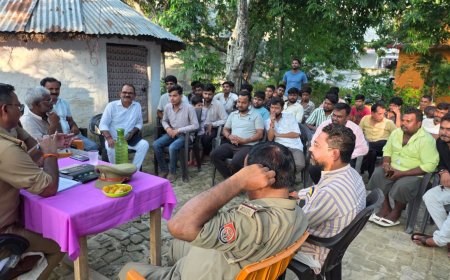 महसों चौकी पर हुई पीस कमेटी की बैठक, त्यौहारों में आपसी सौहार्द बनाये रखने की अपील
