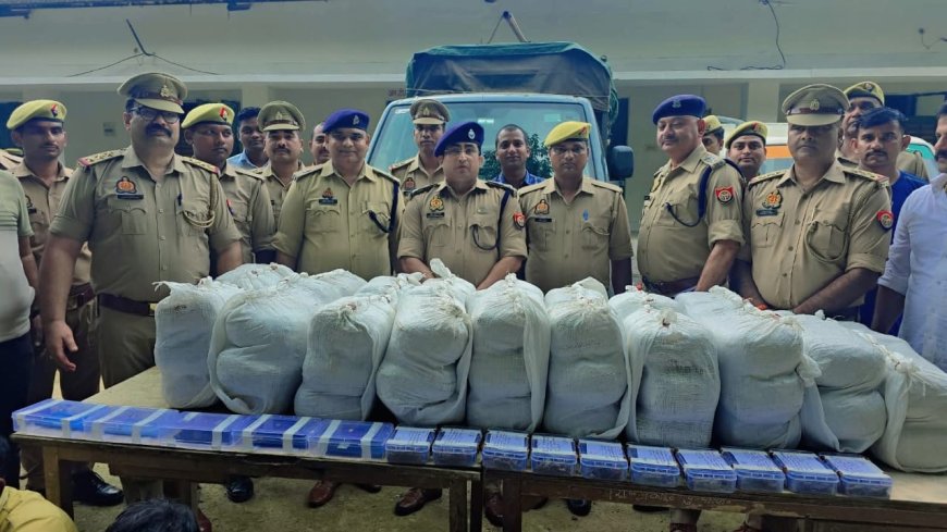 डेढ़ कुंटल गांजा बरामद के साथ पांच तस्कर गिरफ्तार