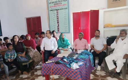 बक्सर में विकसित भारत बिल्डथान का लाइव प्रसारण