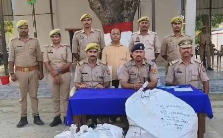 गायघाट में अवैध पटाखा बरामद, एक गिरफ्तार