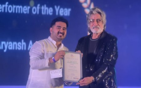 आर्यांश को मशहूर अभिनेता शक्ति कपूर ने किया सम्मानित बेस्ट परफॉर्मर ऑफ द ईयर का मिला खिताब