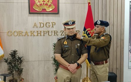एडीजी जोन ने पिपिंग सेरेमनी में एसएसपी को डीआईजी रैंक पर किया पदोन्नति