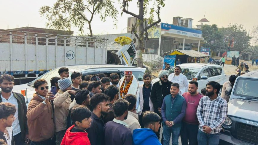 डुमरियागंज सांसद का समर्थकों ने किया जोरदार स्वागत