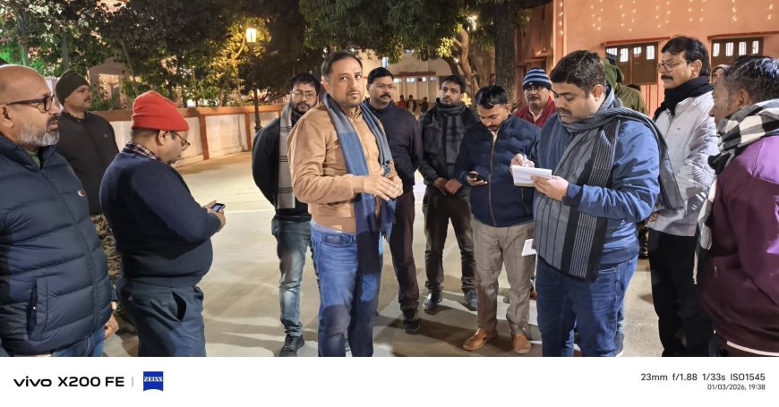 खिचड़ी मेले की तैयारियों का नगर आयुक्त ने किया निरीक्षण, स्वच्छता व सजावट को लेकर दिए सख्त निर्देश