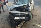 ट्रक व कार में जोरदार टक्कर, कार चालक की मौत