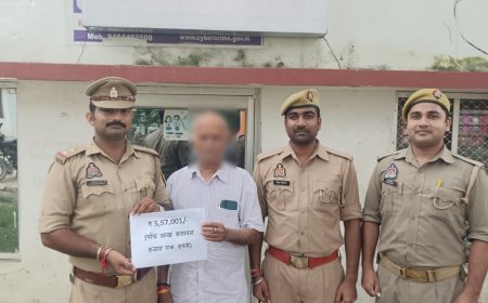 पेंशन बंद होने का डर दिखाकर छह खातों से उड़ाए 5.63 लाख, चिलुआताल पुलिस ने 5.57 लाख वापस कराकर रिटायर्ड बैंक अधिकारी को दी बड़ी राहत